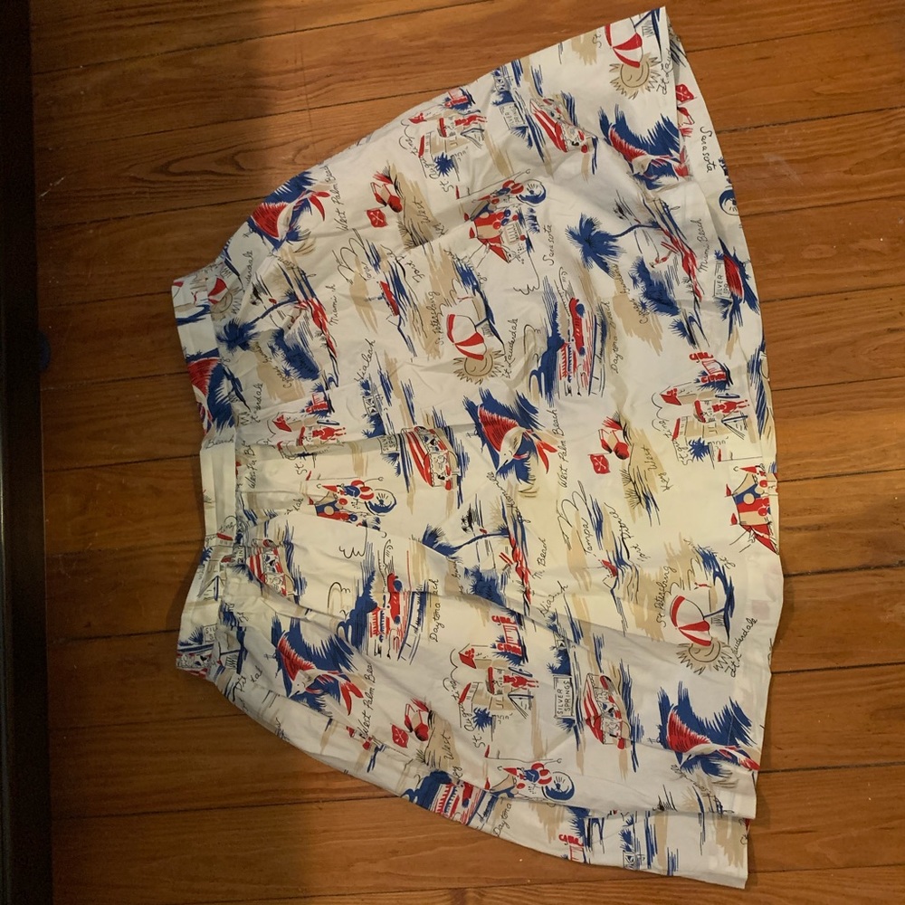 Brooks Brothers Florida print skirt